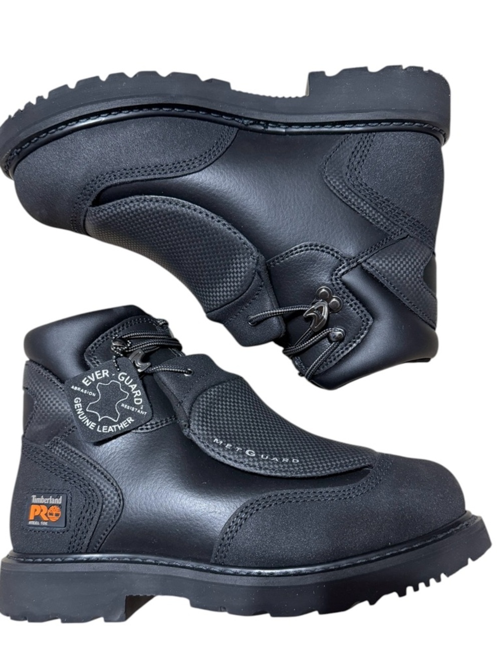 Timberland Pro Men's Met Guard Steel Toe Work Boot/Black Waterproof Leather